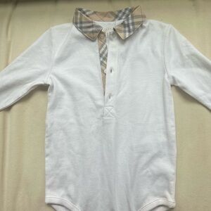Burberry | One Pieces | Burberry Baby Long Sleeve Bodysuit Unisex | 18 months